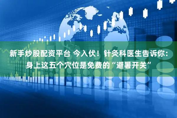 新手炒股配资平台 今入伏！针灸科医生告诉你：身上这五个穴位是免费的“避暑开关”